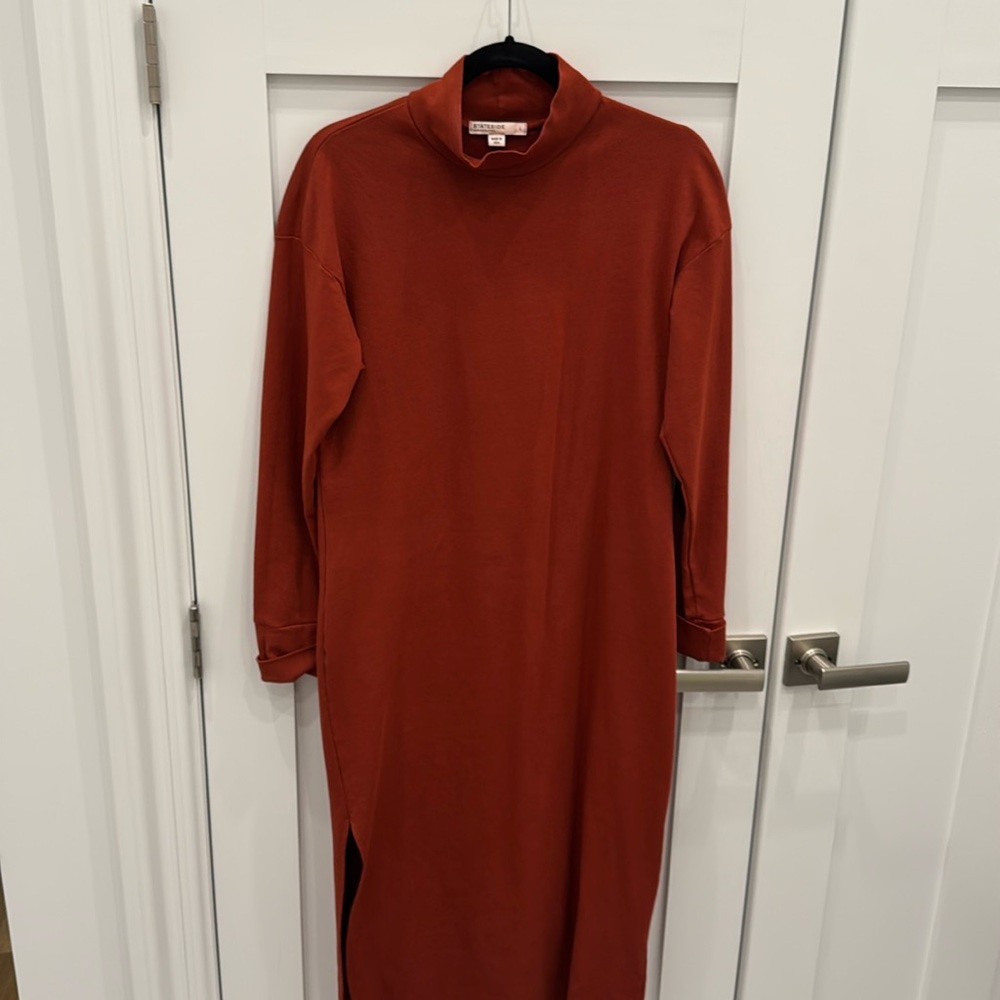 Stateside mock neck long sleeve dress
